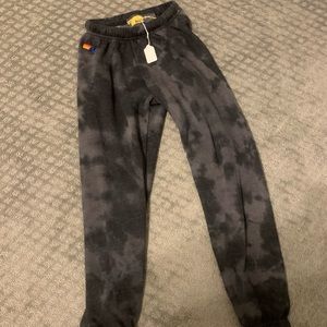 Aviator nation black camo pants extra small